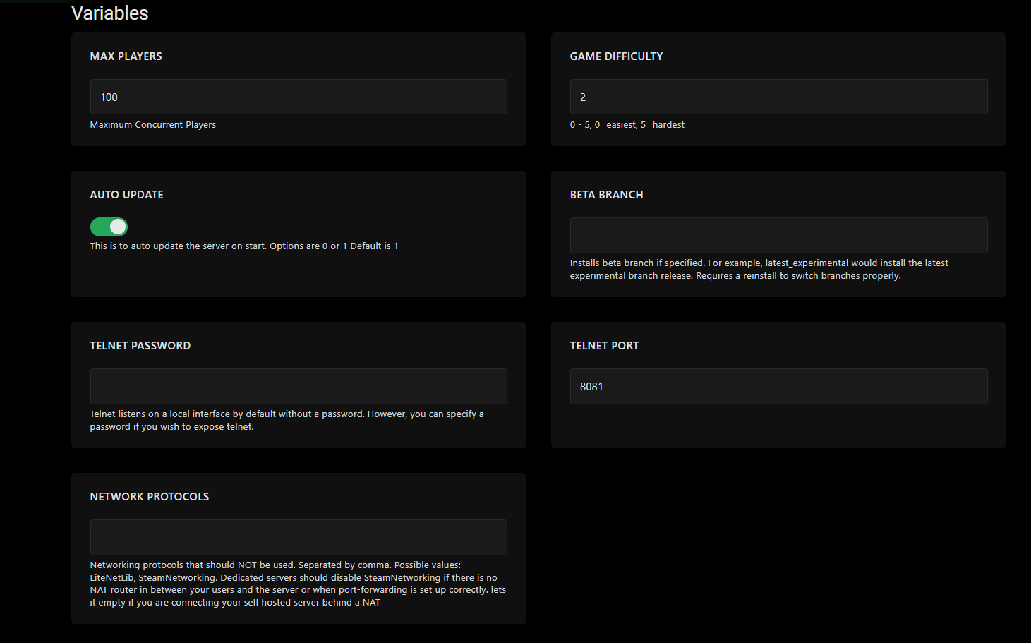 Startup tab showing Beta Branch field