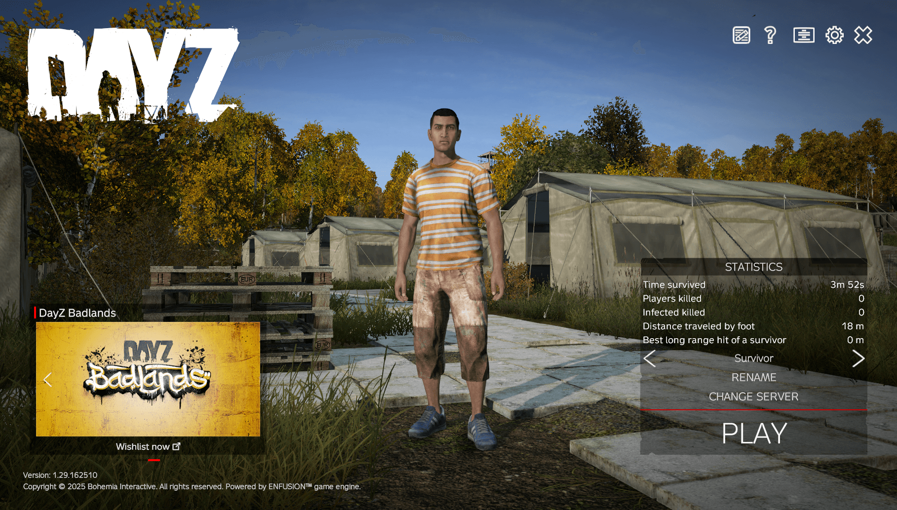 Connected to DayZ server