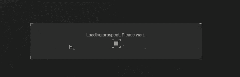 Loading prospect screen
