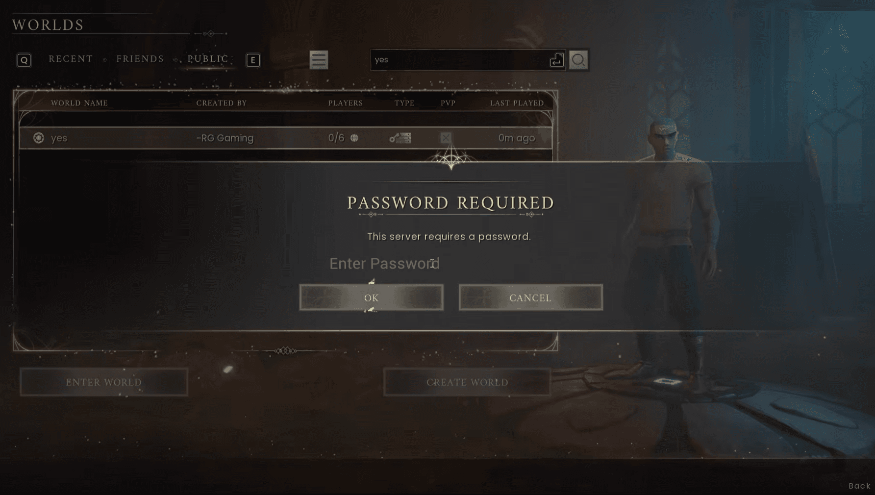 Password prompt