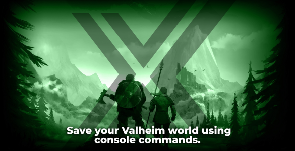 save your Valheim world using console commands.