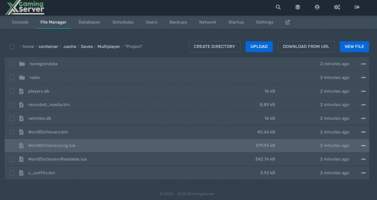upload PZ game saves