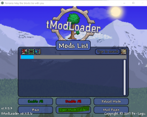 install mods on tmodloader terraria