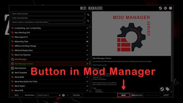 Installing mods on a server