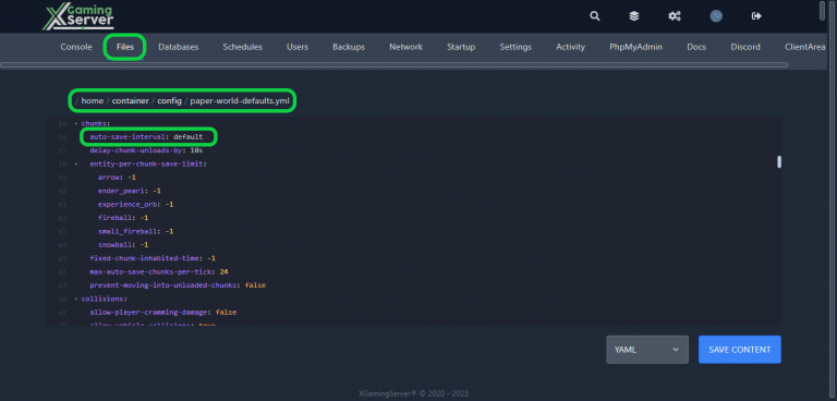 How to configure Auto-Saving on your Minecraft server - Xgamingserver