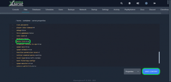 How to enable the White-list on your Minecraft server - Xgamingserver