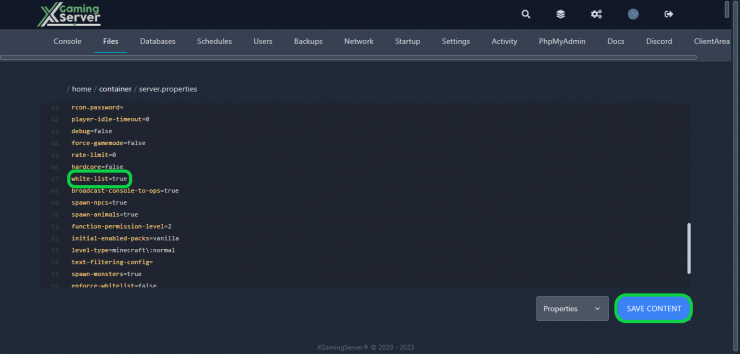 How to enable the White-list on your Minecraft server - XGamingServer