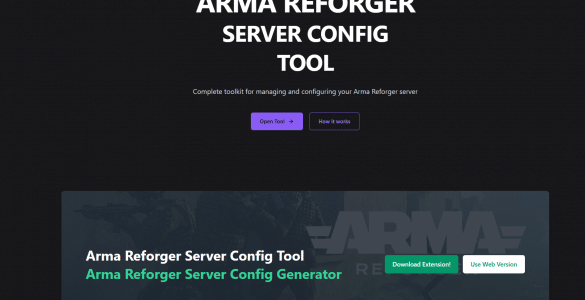 arma reforge server config tool