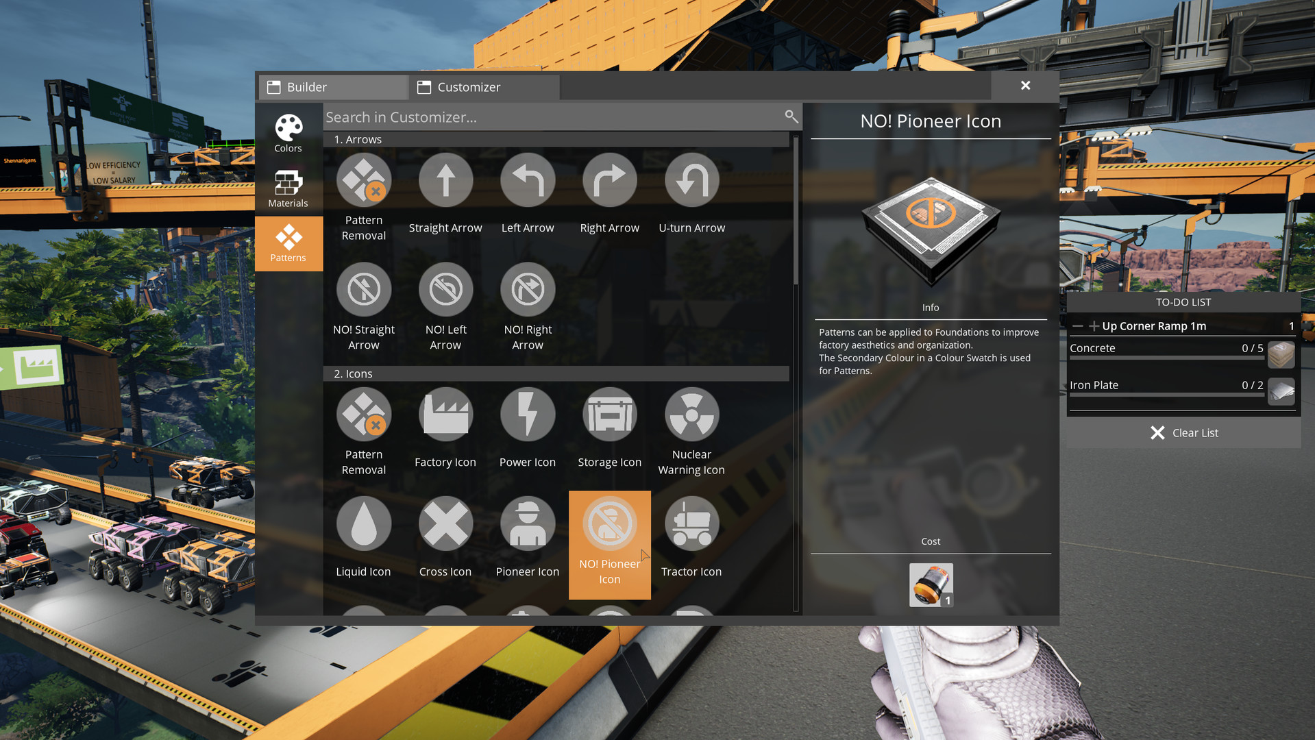 Satisfactory gameplay